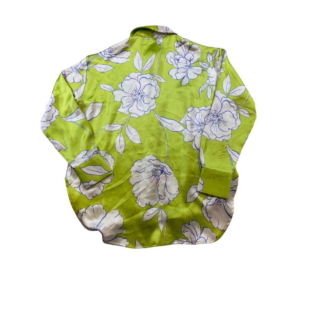 Bailey 44 Women's Green Floral Print Long Sleeve Button Up Shirt Size‎ S - Picture 2 of 5